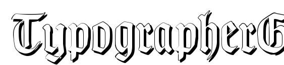 TypographerGotisch Schatten S font, free TypographerGotisch Schatten S font, preview TypographerGotisch Schatten S font