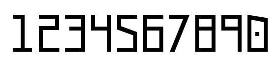 UA Squared Font, Number Fonts
