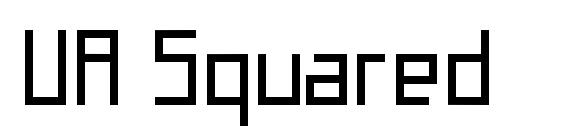 шрифт UA Squared, бесплатный шрифт UA Squared, предварительный просмотр шрифта UA Squared