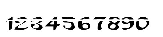 Uberhölme lazar expanded Font, Number Fonts