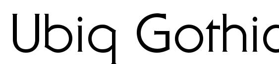 Ubiq Gothic SSi font, free Ubiq Gothic SSi font, preview Ubiq Gothic SSi font