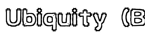 шрифт Ubiquity (BRK), бесплатный шрифт Ubiquity (BRK), предварительный просмотр шрифта Ubiquity (BRK)