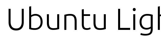 Ubuntu Light Font