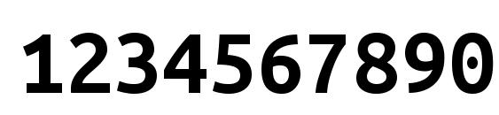 Ubuntu Mono Bold Font, Number Fonts