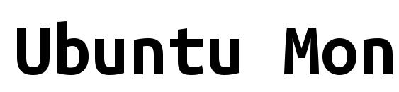 Ubuntu Mono Bold Font