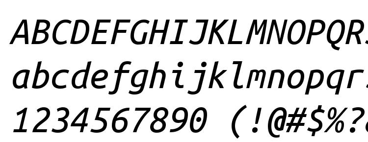 glyphs Ubuntu Mono Italic font, сharacters Ubuntu Mono Italic font, symbols Ubuntu Mono Italic font, character map Ubuntu Mono Italic font, preview Ubuntu Mono Italic font, abc Ubuntu Mono Italic font, Ubuntu Mono Italic font