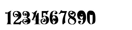 Uechi Bold Font, Number Fonts