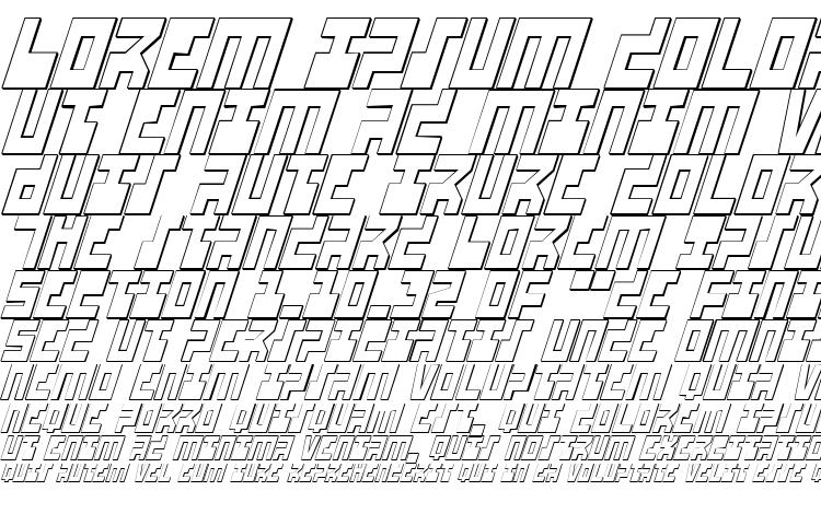 specimens UFO Hunter 3D Italic font, sample UFO Hunter 3D Italic font, an example of writing UFO Hunter 3D Italic font, review UFO Hunter 3D Italic font, preview UFO Hunter 3D Italic font, UFO Hunter 3D Italic font