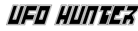 шрифт UFO Hunter Academy Italic, бесплатный шрифт UFO Hunter Academy Italic, предварительный просмотр шрифта UFO Hunter Academy Italic