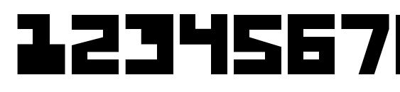 UFO Hunter Expanded Font, Number Fonts