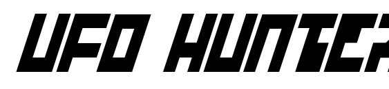 Шрифт UFO Hunter Italic