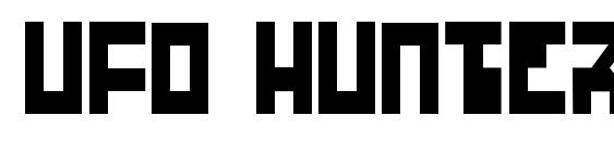 шрифт UFO Hunter, бесплатный шрифт UFO Hunter, предварительный просмотр шрифта UFO Hunter