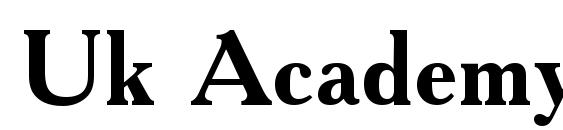 Шрифт Uk Academy Bold