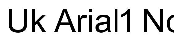 Uk Arial1 Normal Font