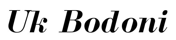 Uk Bodoni BoldItalic Font