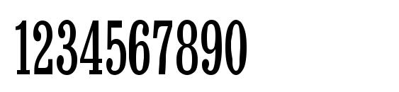Uk BruskovayaCompressed Font, Number Fonts