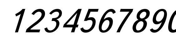 Uk Bukvarnaya Italic Font, Number Fonts