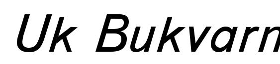 Uk Bukvarnaya Italic Font