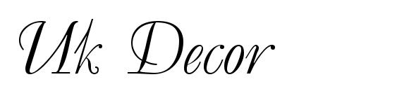 Uk Decor font, free Uk Decor font, preview Uk Decor font