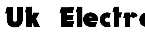 Uk Electron Font
