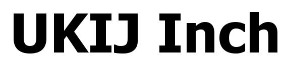 UKIJ Inchike Bold font, free UKIJ Inchike Bold font, preview UKIJ Inchike Bold font