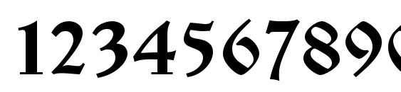 Ukrainian Izhitsa Font, Number Fonts