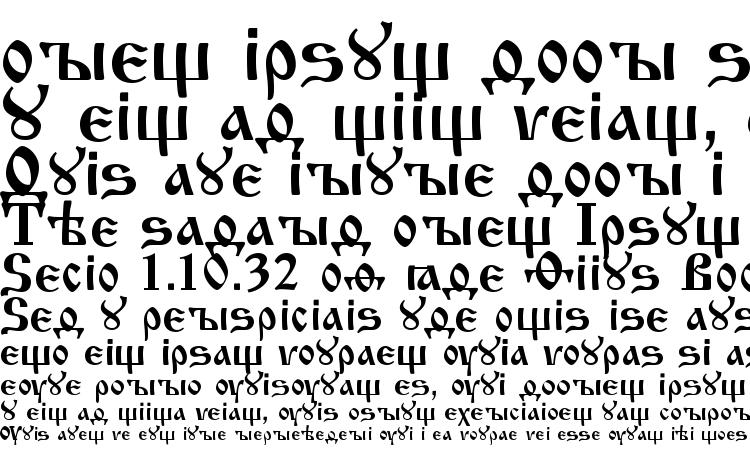 specimens Ukrainian Izhitsa font, sample Ukrainian Izhitsa font, an example of writing Ukrainian Izhitsa font, review Ukrainian Izhitsa font, preview Ukrainian Izhitsa font, Ukrainian Izhitsa font