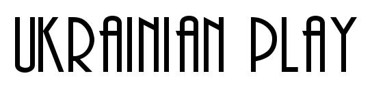 Ukrainian Play Font