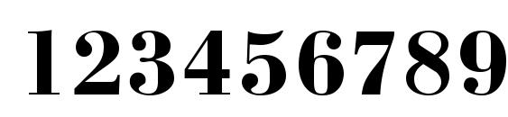 UkrainianBodoni Bold Font, Number Fonts