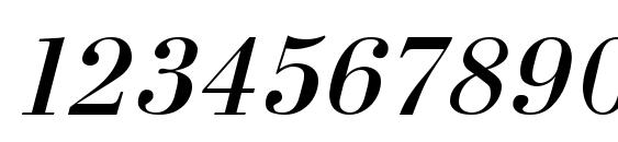 UkrainianBodoni Italic Font, Number Fonts