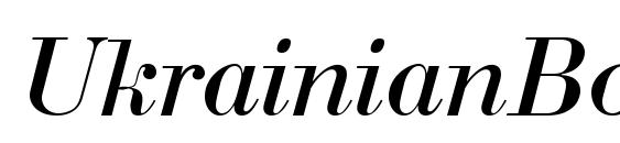 UkrainianBodoni Italic font, free UkrainianBodoni Italic font, preview UkrainianBodoni Italic font