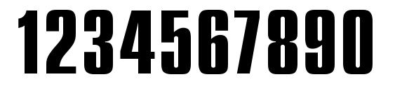 UkrainianCompact Bold Font, Number Fonts
