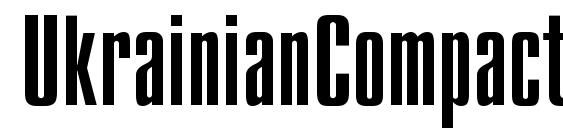 UkrainianCompact font, free UkrainianCompact font, preview UkrainianCompact font