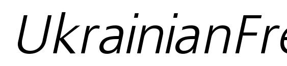 Шрифт UkrainianFreeSet Italic