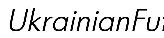 UkrainianFuturis Italic Font