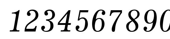 UkrainianJournal Italic Font, Number Fonts