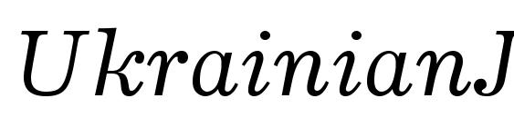 UkrainianJournal Italic Font