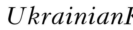 UkrainianKudriashov Italic font, free UkrainianKudriashov Italic font, preview UkrainianKudriashov Italic font