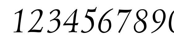 UkrainianLazurski Italic Font, Number Fonts