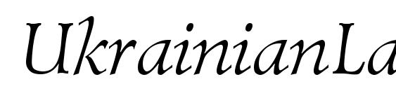 UkrainianLazurski Italic font, free UkrainianLazurski Italic font, preview UkrainianLazurski Italic font