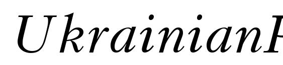 UkrainianPeterburg Italic Font