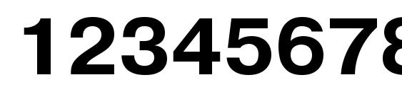 UkrainianPragmatica Bold Font, Number Fonts