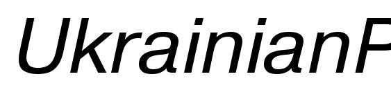 UkrainianPragmatica Italic font, free UkrainianPragmatica Italic font, preview UkrainianPragmatica Italic font