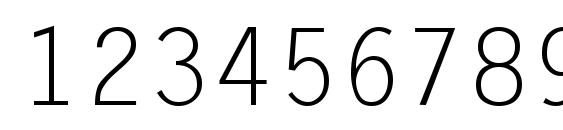 UkrMonospaced Font, Number Fonts