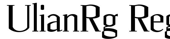 UlianRg Regular Font
