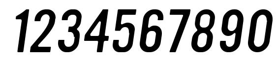 Ultramagnetic LightOblique Font, Number Fonts