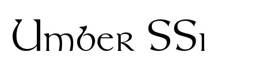 Umber SSi font, free Umber SSi font, preview Umber SSi font