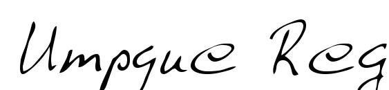 Umpque Regular font, free Umpque Regular font, preview Umpque Regular font