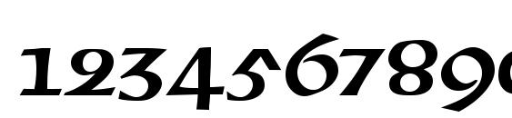 Uncial Regular Font, Number Fonts