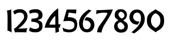 Uncials Regular Font, Number Fonts